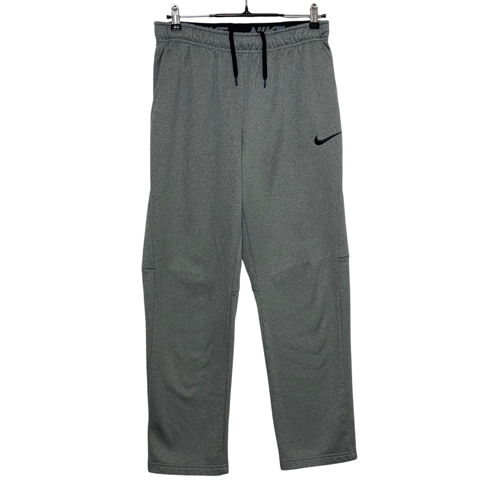 Nike Sweatpants Mens Medium 30X30 Gray Dri Fit Therma Fleece Training Stretch